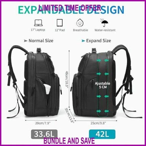 Expandable Business Backpack 17\
